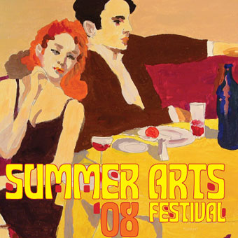 Summer Arts Festival 2008 poster, painting by resident Claire Shor