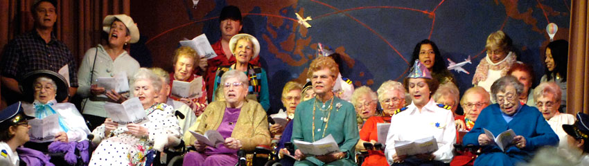 Cast performing at a previous Chanukah Show