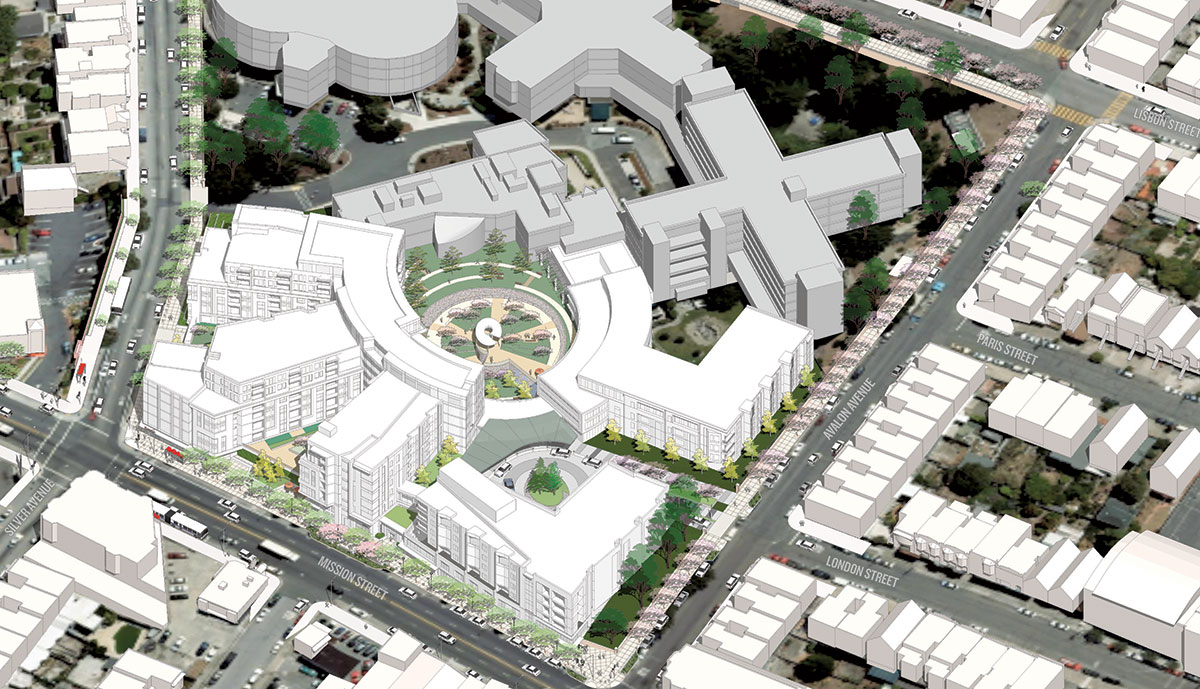 campus bird's eye rendering