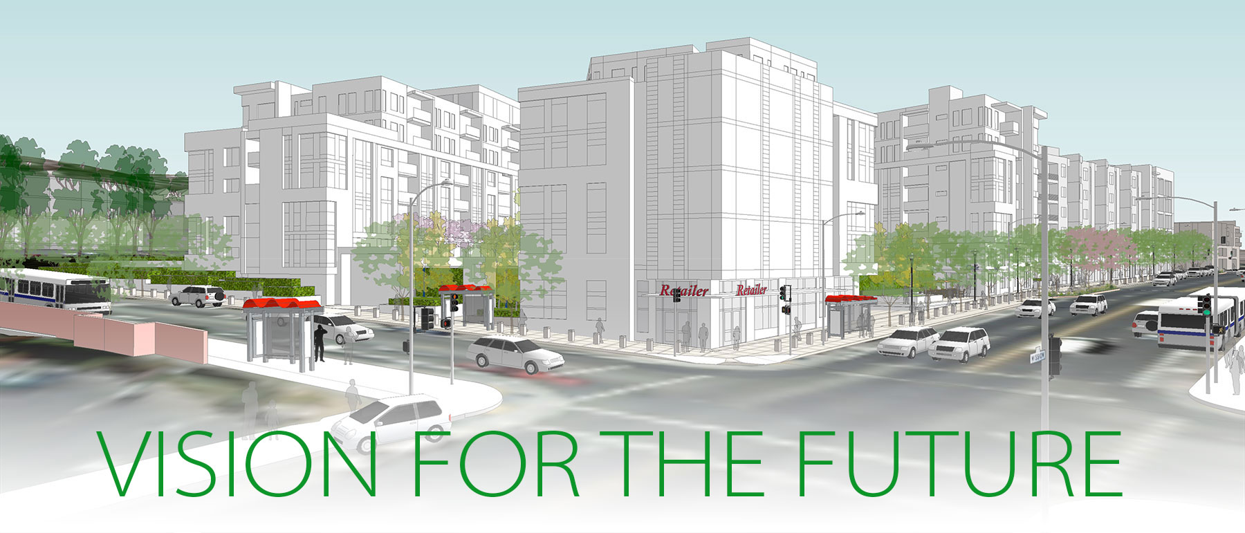 Rendering of Mission Street and Silver Avenue