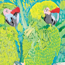 Two Parrots. Card order number: 106